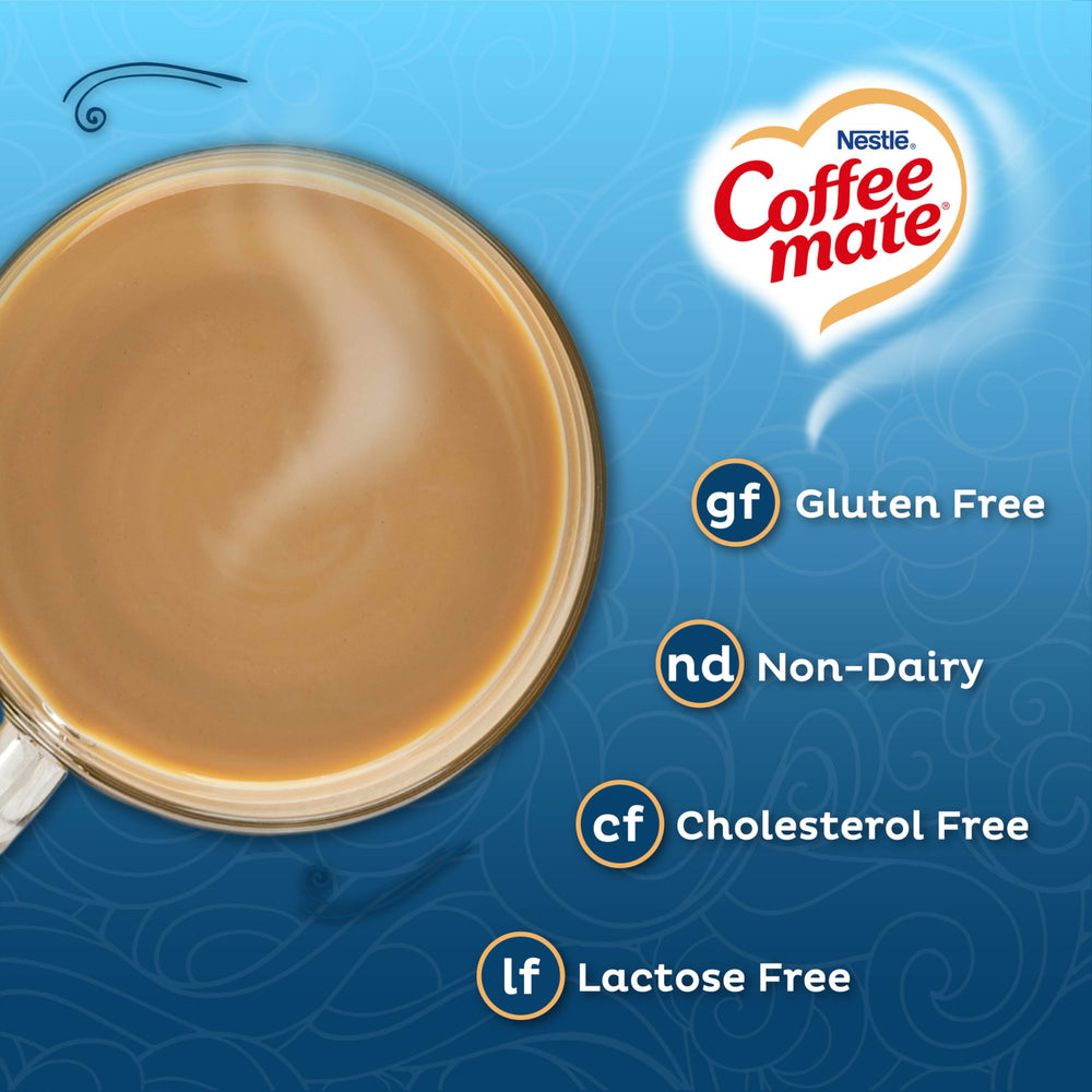 Coffee Mate crema en uso vertida en taza para sabor y suavidad inmediata