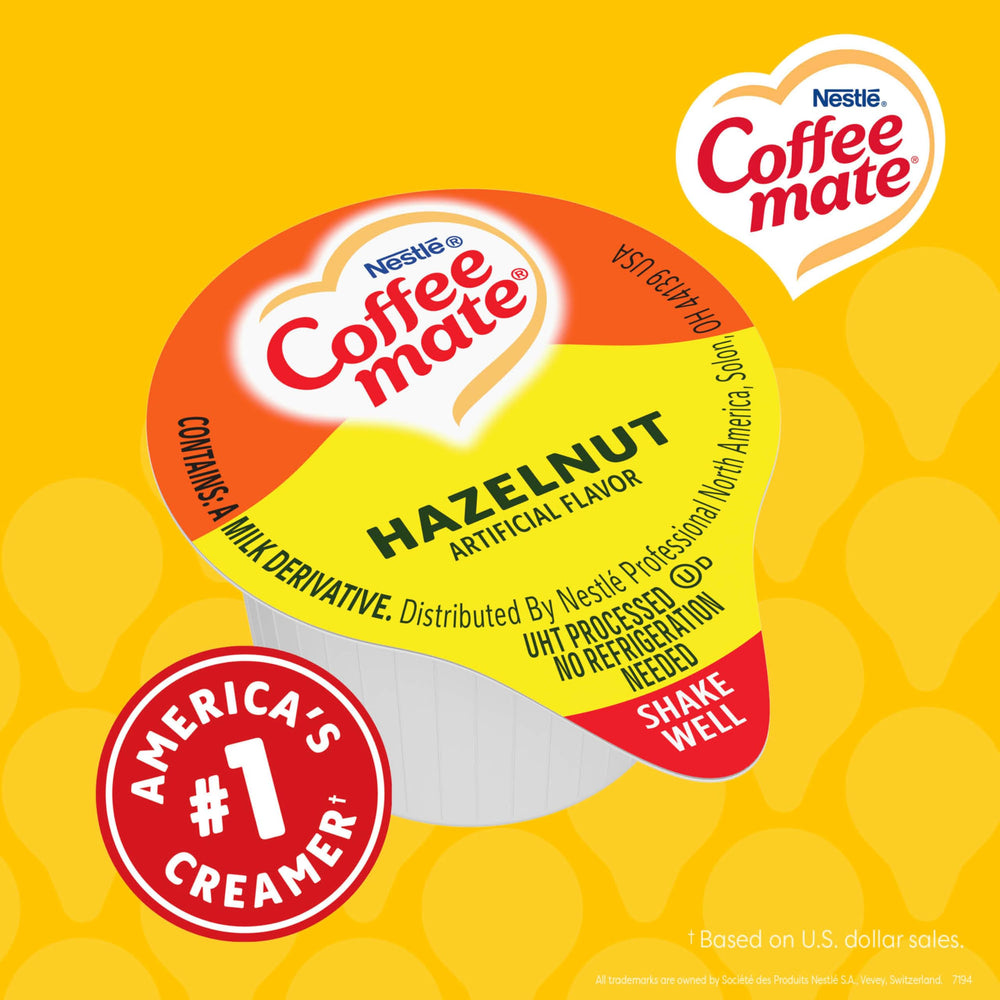 Coffee Mate etiqueta nutricional enfocada para revisar alérgenos y dieta