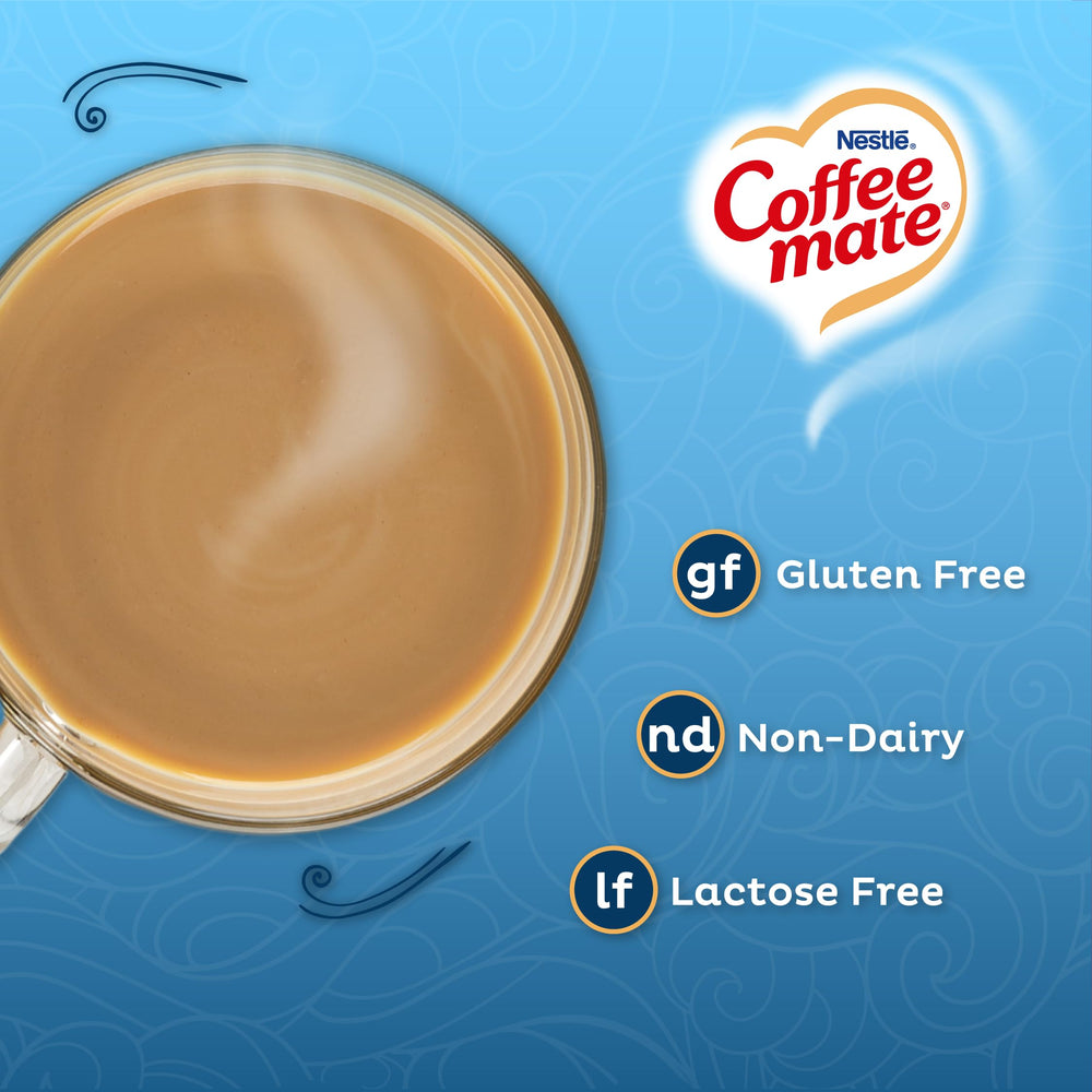Level spoon of Coffee-mate French Vanilla showing portion control and consistent flavor
