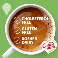 Coffee mate textura cremosa en cuchara destaca mezcla rápida y sabor suave