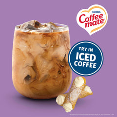 Coffee mate textura en cucharilla que muestra cremosidad sin lácteos