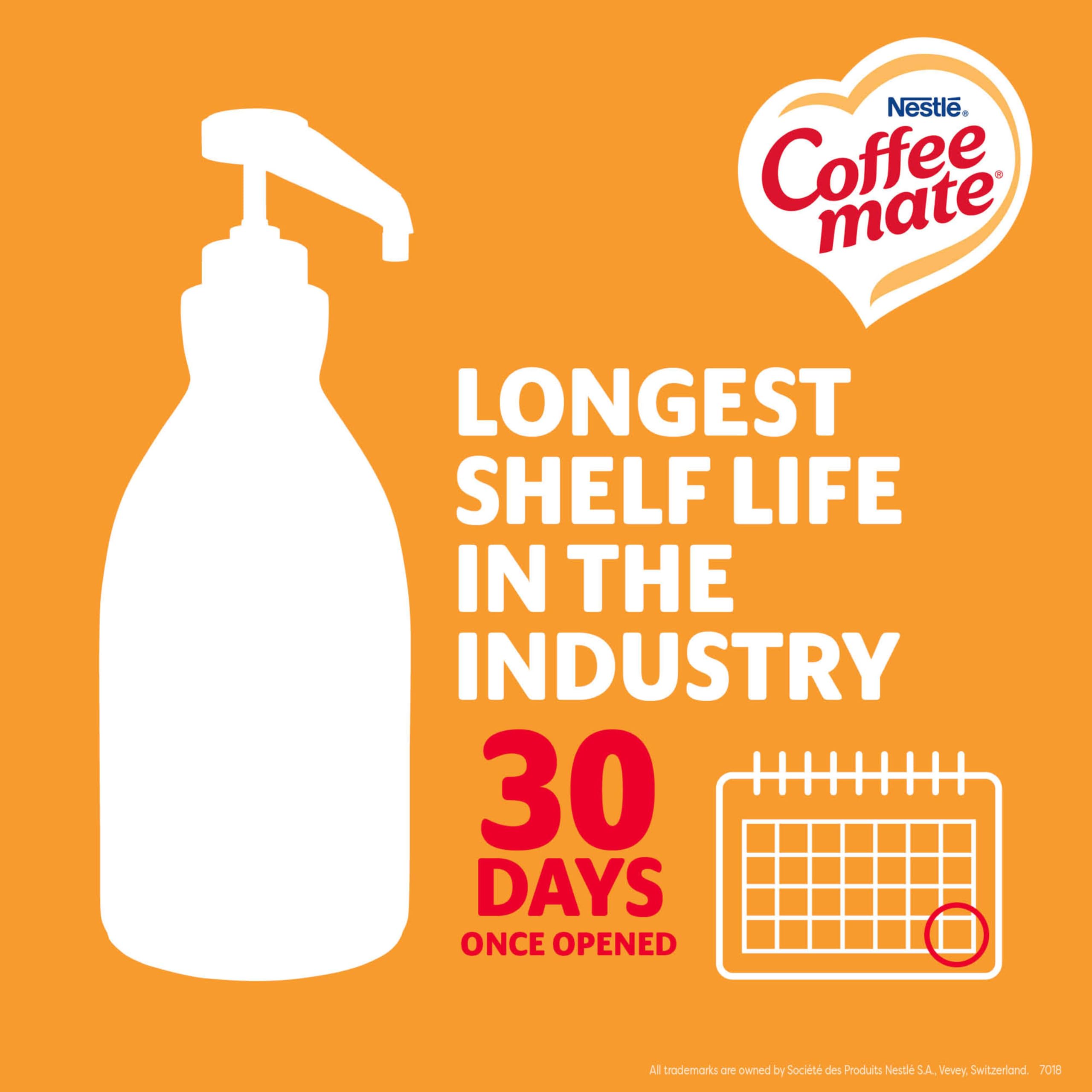 Nestle Coffee mate label and ingredients display for clear product information