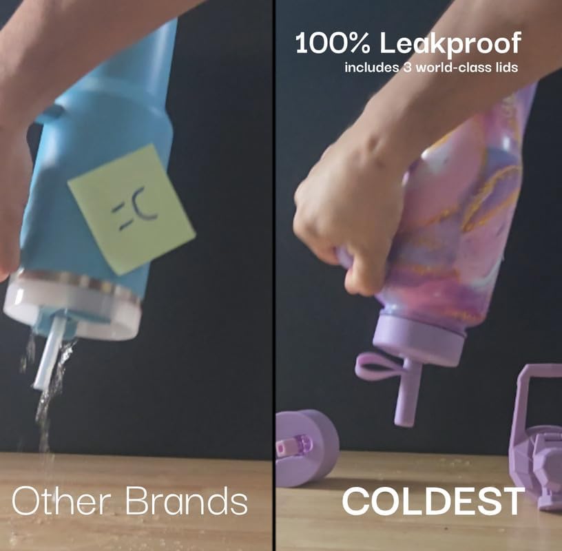 Coldest Tumbler tapa con pajita para beber cómodo y sin derrames