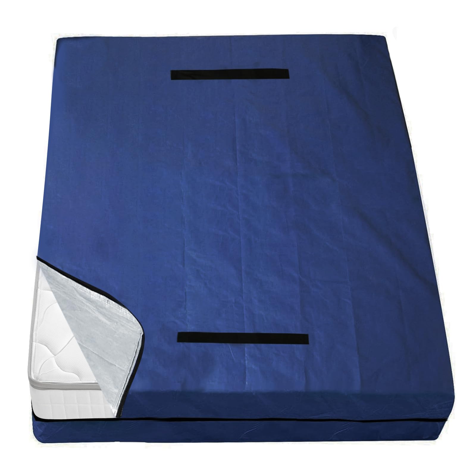 Coldwind front view of full size bag protecting mattress with waterproof barrier
