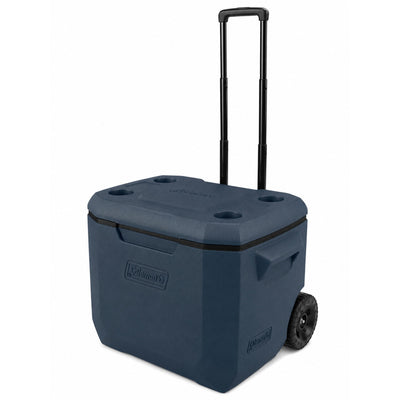 Coleman Chiller 60qt vista frontal mostrando diseño robusto y portabilidad