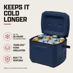 Coleman Chiller interior con latas y hielo, mantiene bebidas frías por más tiempo