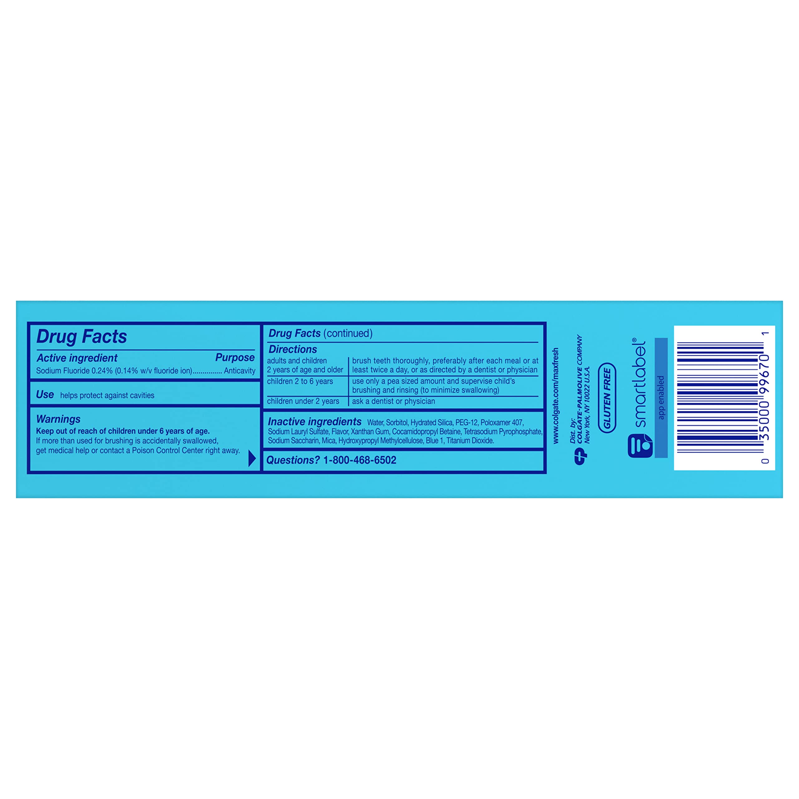 Colgate Max Clean textura espumante en primer plano para mejor limpieza