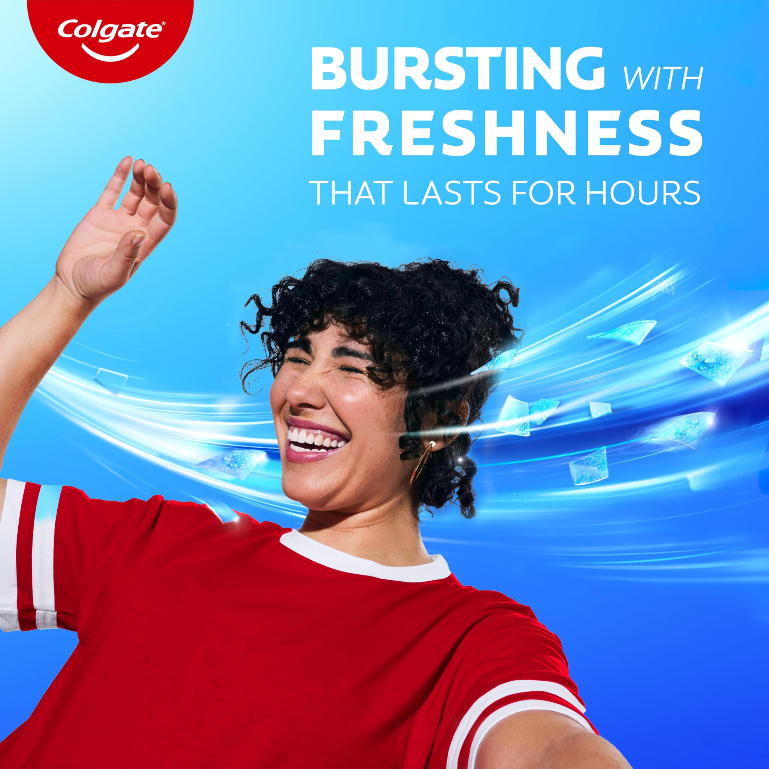 Colgate MaxFresh uso en viaje en neceser de turista, fácil de transportar