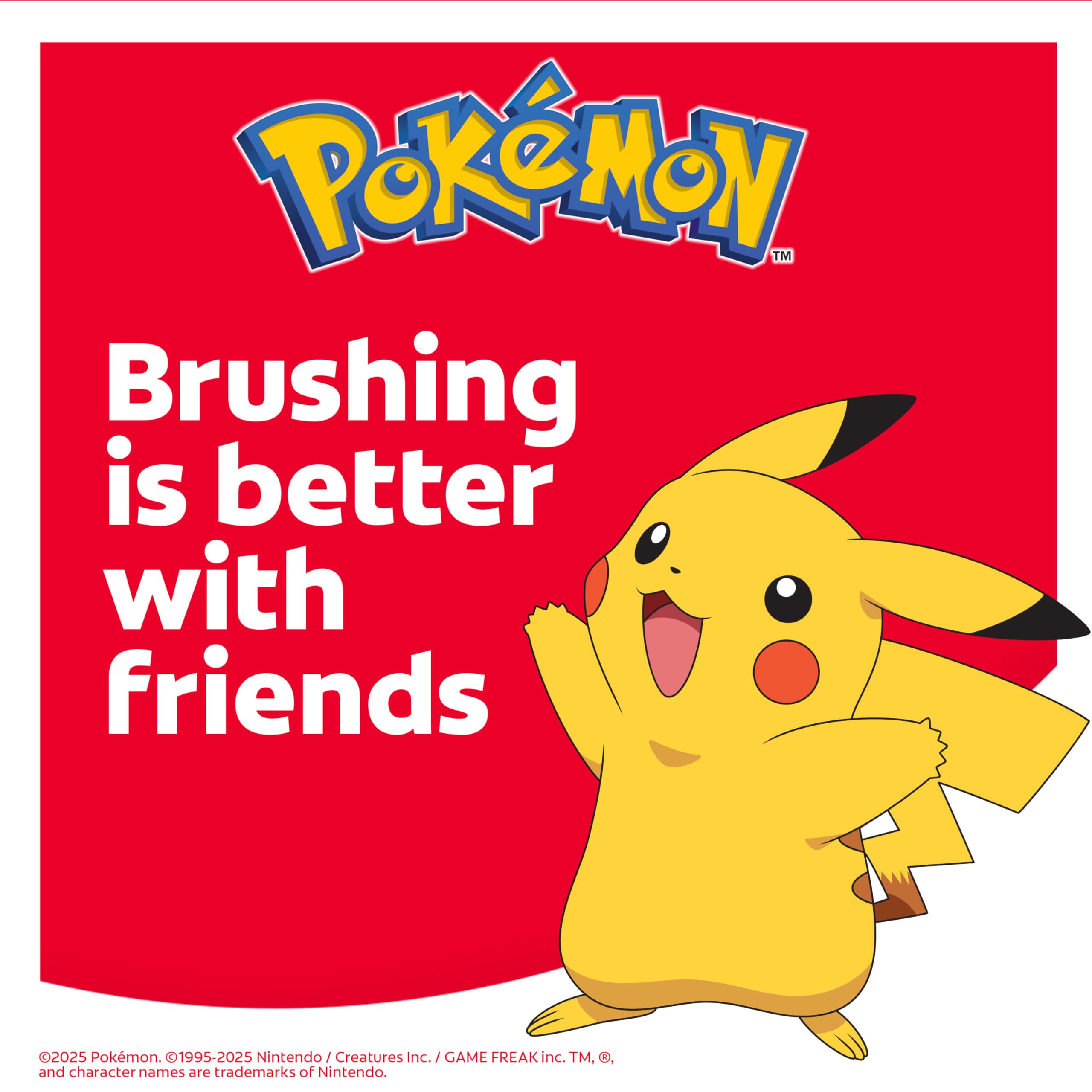 Colgate Pokemon cepillo eléctrico detalle del cabezal vibrante para mejor limpieza