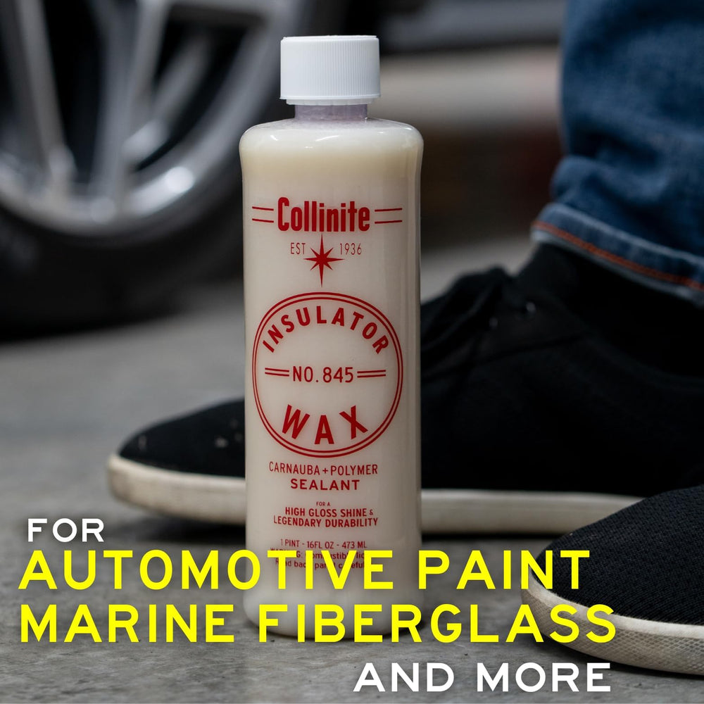 Hand buffing Collinite 845 for an even finish and fast, streak-free removal