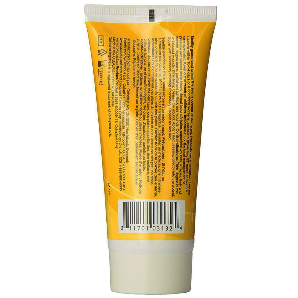 Coloplast Triad textura en primer plano que ilustra absorción y humectación controlada