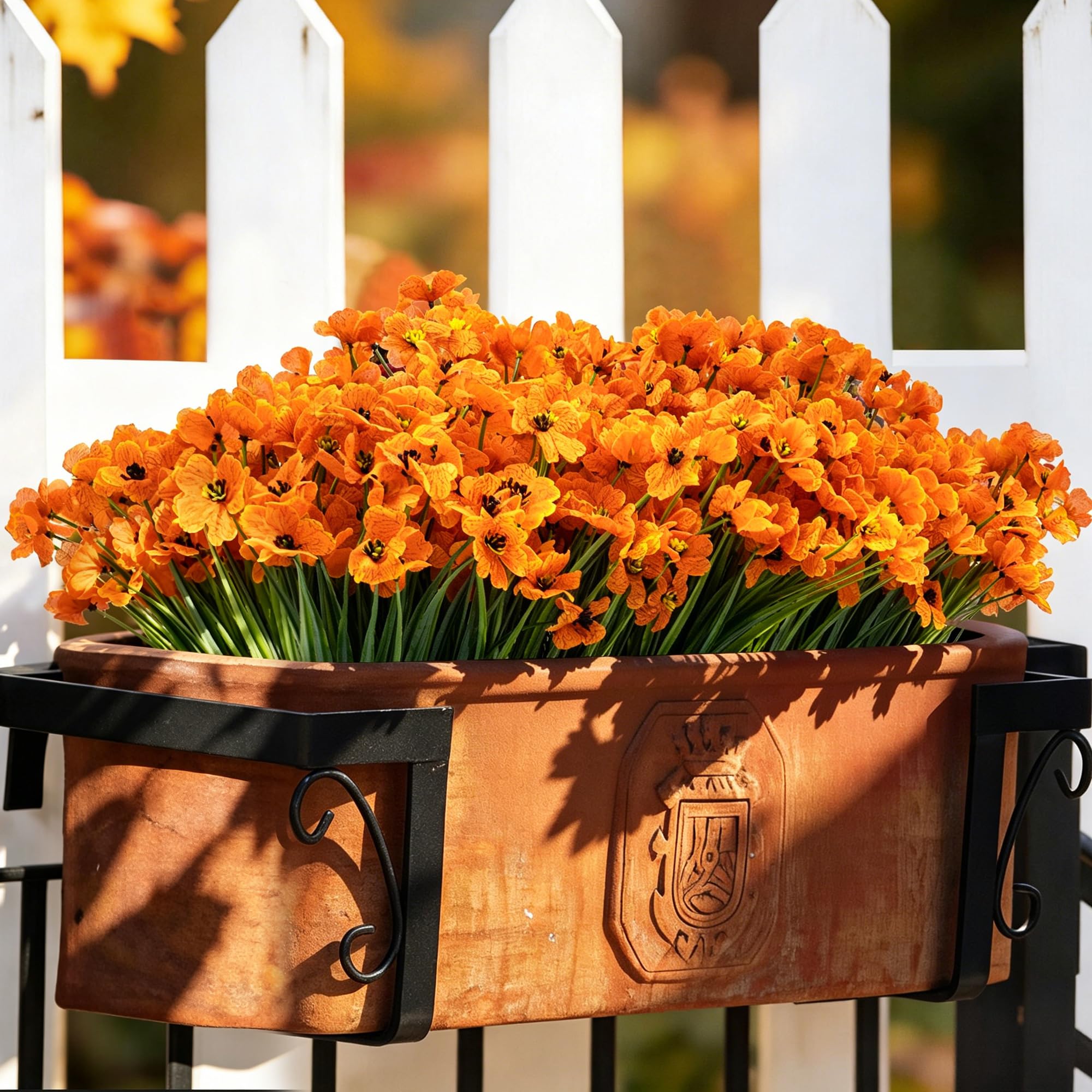 ColoPlay maceta exterior decorada con flores resistentes al clima