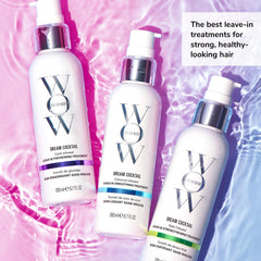 COLOR WOW textura cremosa del Dream Cocktail que indica absorción y protección térmica
