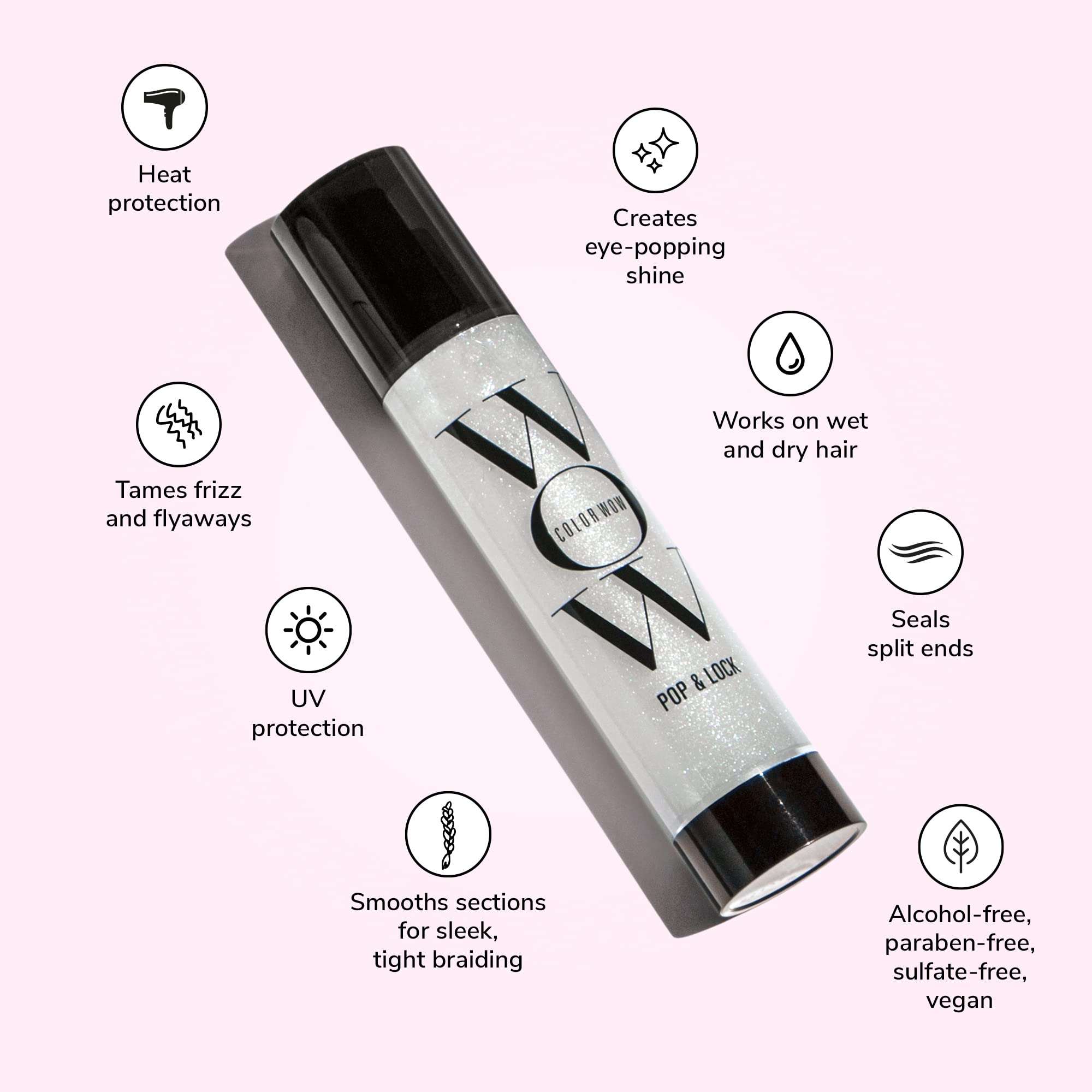 COLOR WOW textura ligera del serum sobre la palma para suavidad