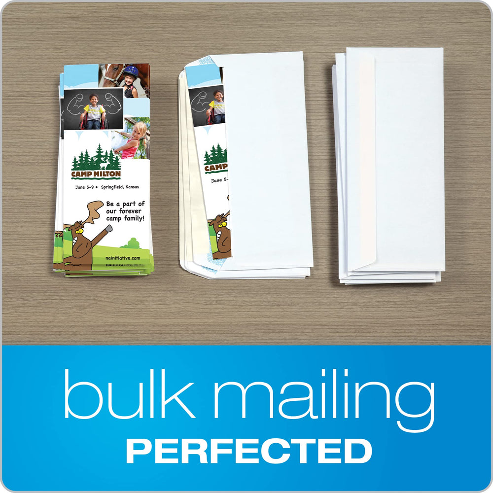 Columbian envelope on mailroom desk illustrating fast, organized mailing