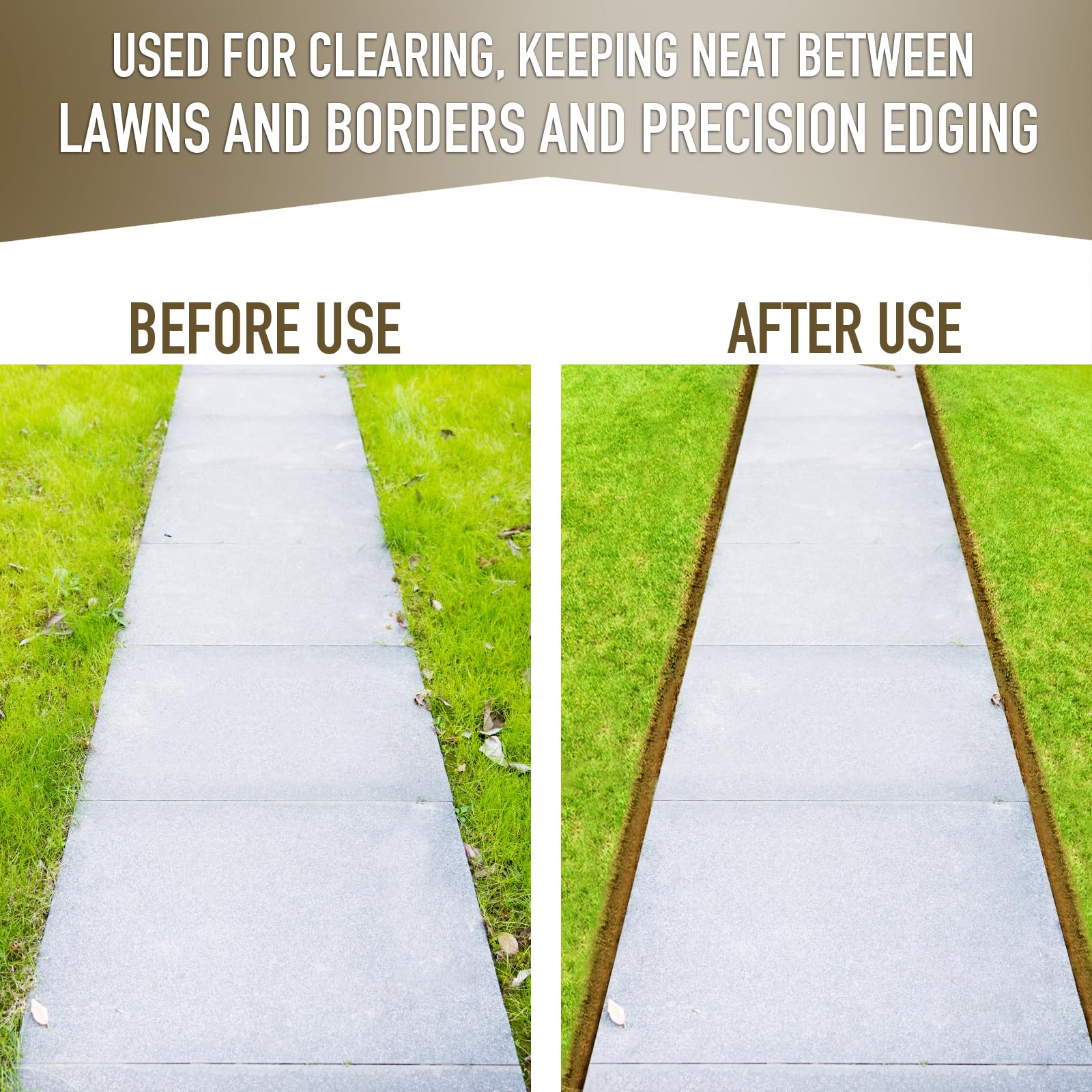Colwelt in use cutting a sidewalk edge to produce a neat lawn border