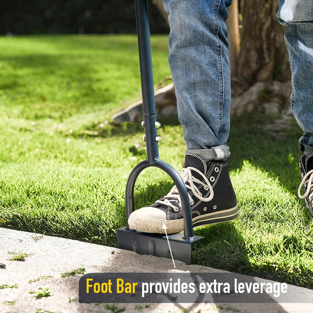 Colwelt extra-wide foot platform detail providing stable stomping force and safety