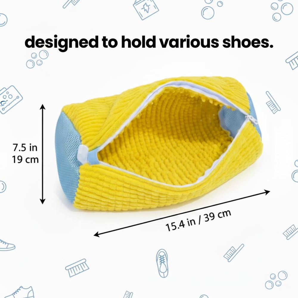 Comfort 365 comparación de tamaño junto a una zapatilla para mostrar capacidad