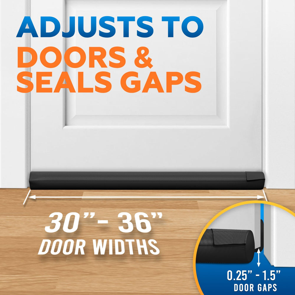Comfyanno junto a una puerta estándar 30–36" para comparar tamaño
