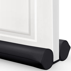 Comfyanno vista frontal de la funda negra que sella el hueco y ahorra energía