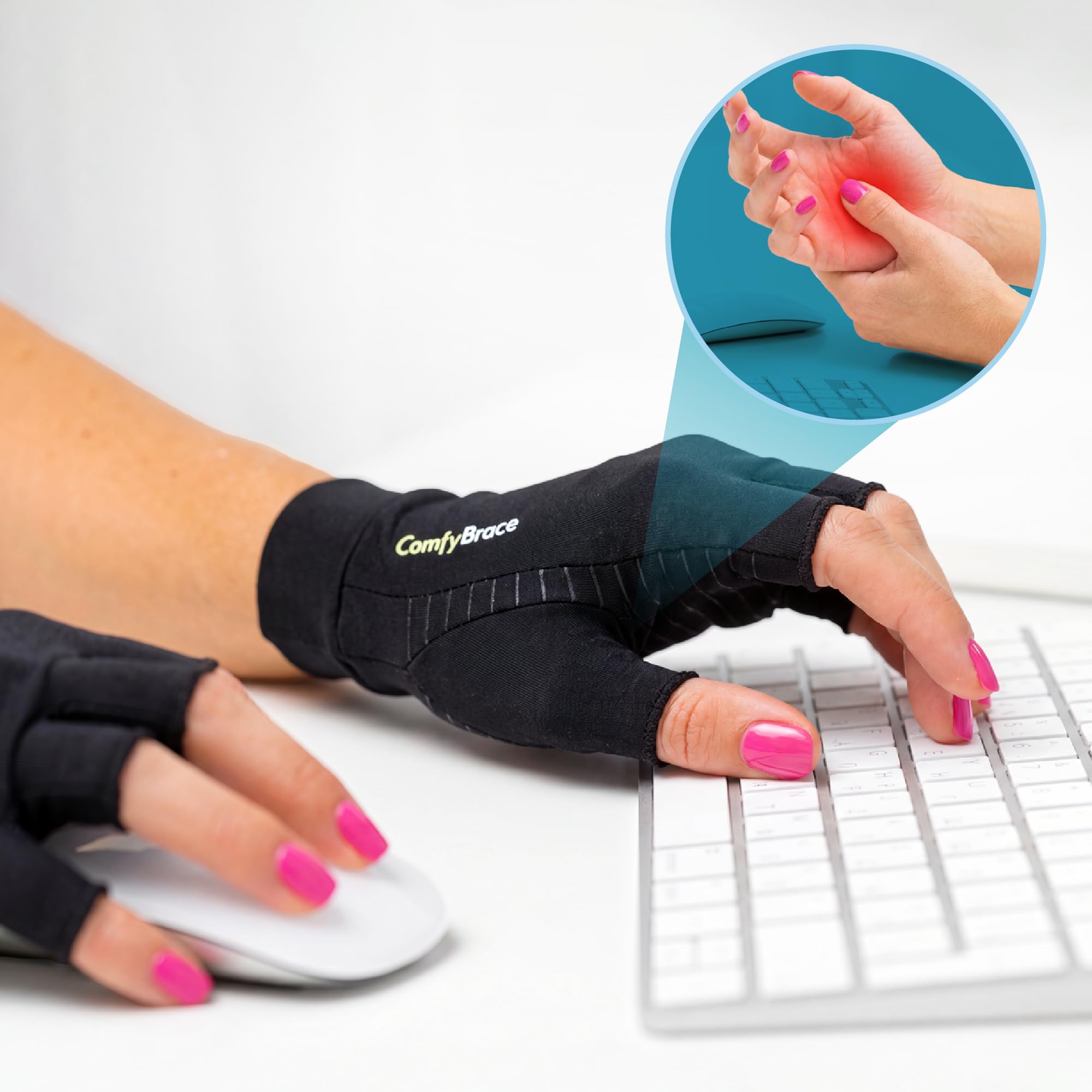 ComfyBrace gloves used while gardening showing protection and grip during chores