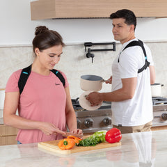 ComfyBrace strap closeup showing durable stitching and easy adjustment