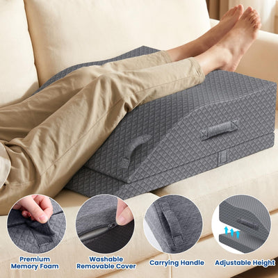 ComfyInLove almohada en cama demostrando elevación cómoda para recuperación