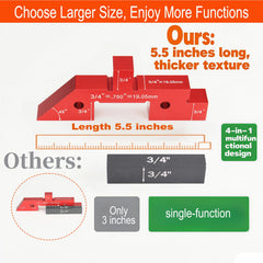 Comfylichi block beside ruler showing accurate sizing and quick scale comparison benefit