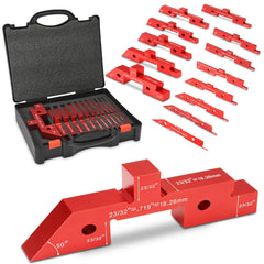 Comfylichi case open showing all 14 setup blocks for quick access and portability