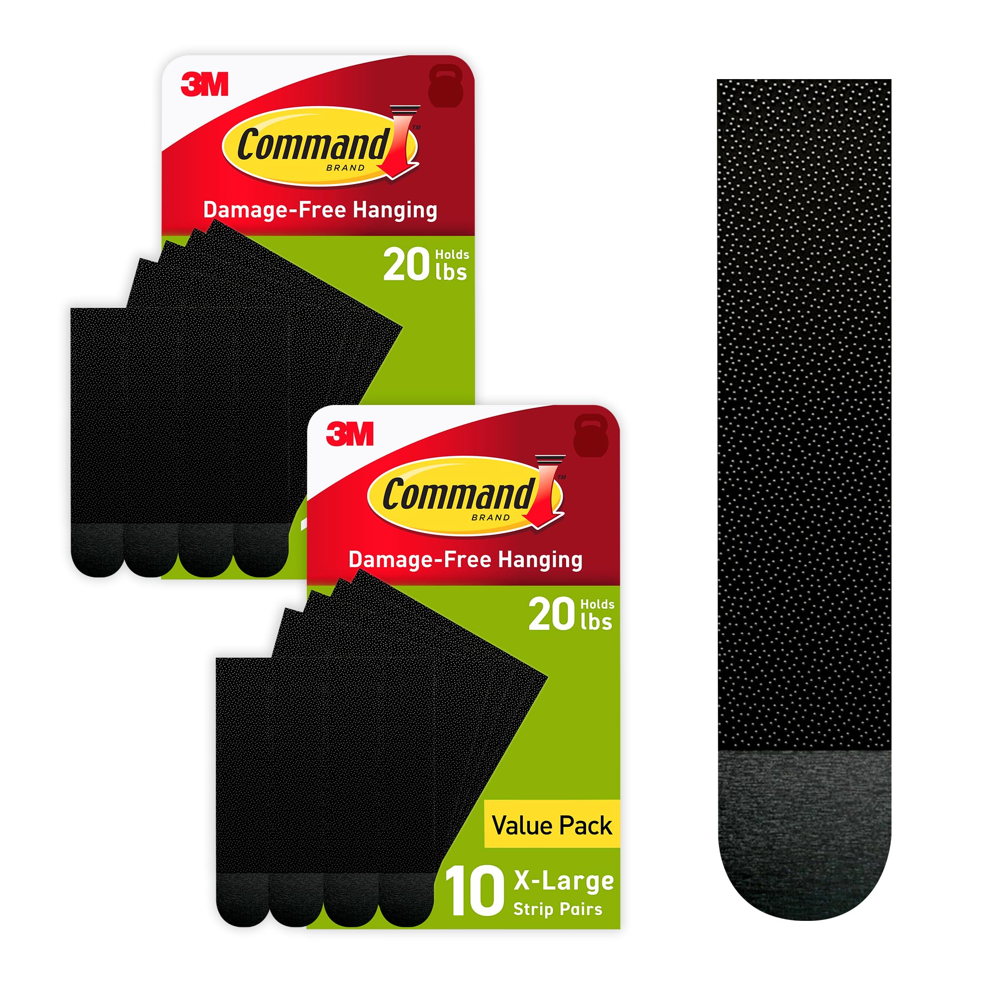 Command paquete frontal de tiras XL, solución fuerte y sin taladro