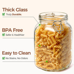 ComSaf clear glass texture close-up highlighting durable lead-free clarity