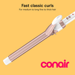 Conair barril extra largo primer plano cerámico para calor uniforme