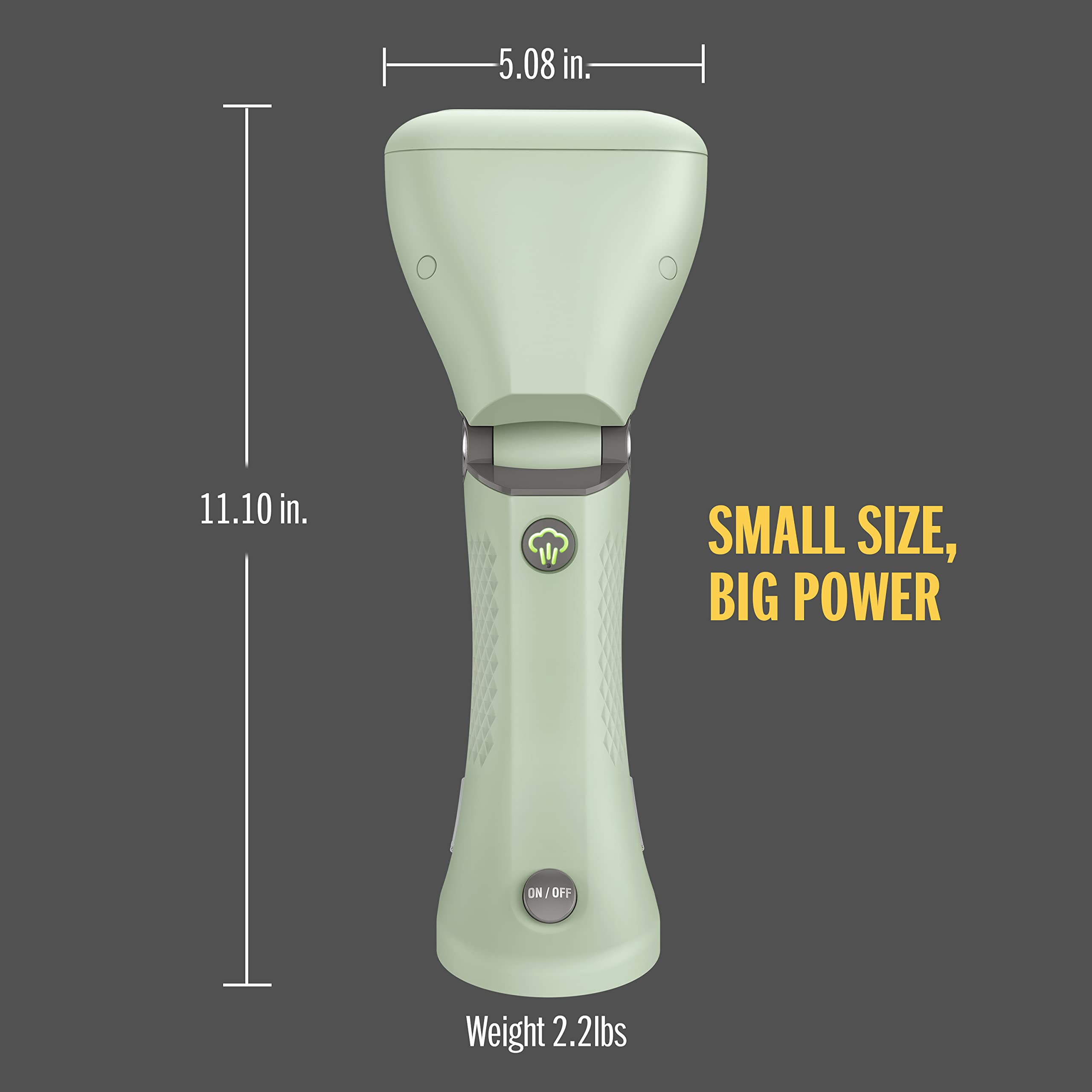 Conair Power Steam etiqueta de doble voltaje para uso seguro en el extranjero