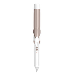 Conair frente del rizador mostrando diseño blanco rosé gold y beneficio profesional