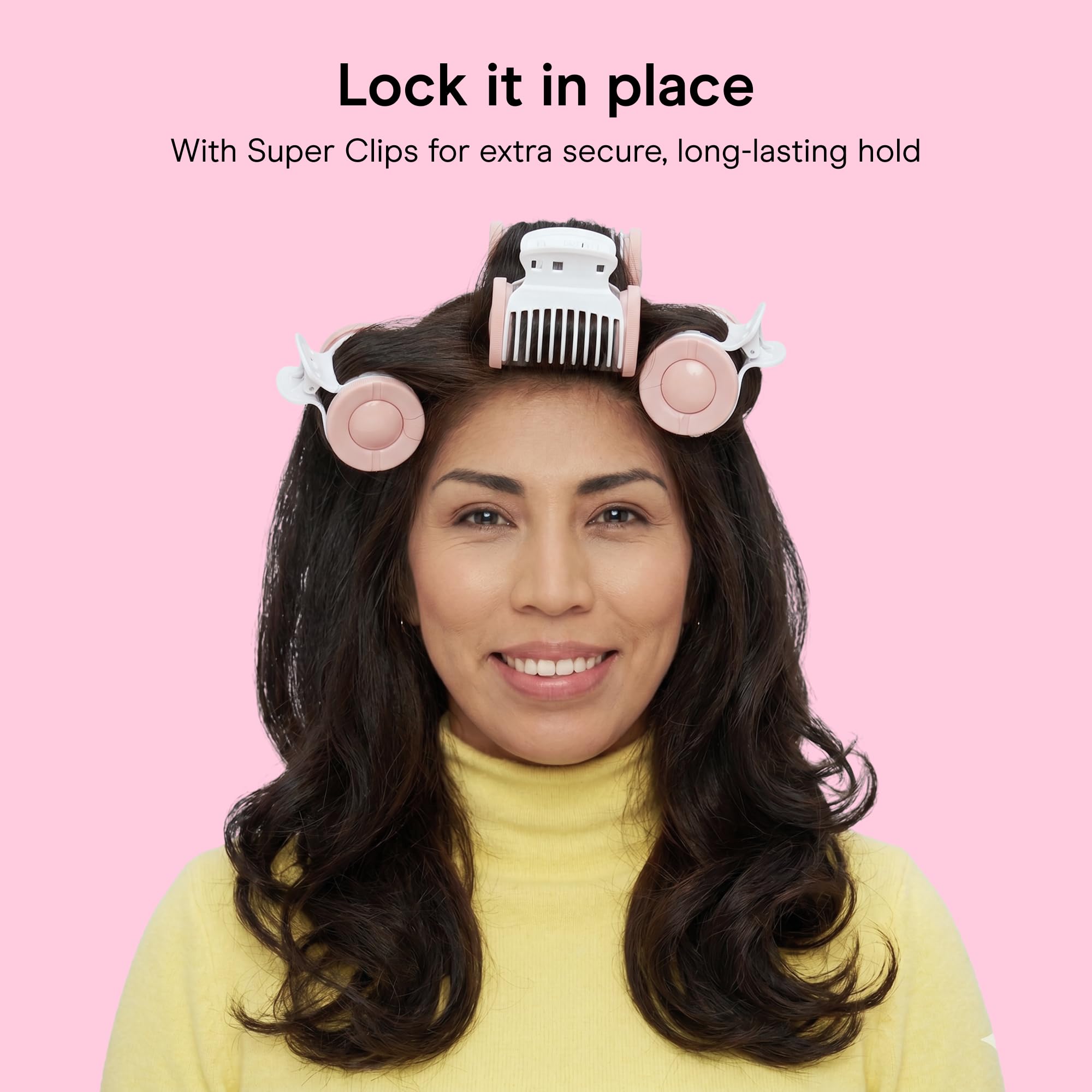 Conair rollers stored neatly in included bin for compact travel and organized storage