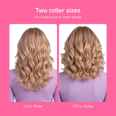 Conair rollers size comparison 1.5 and 1.75 inches for varied curl shapes