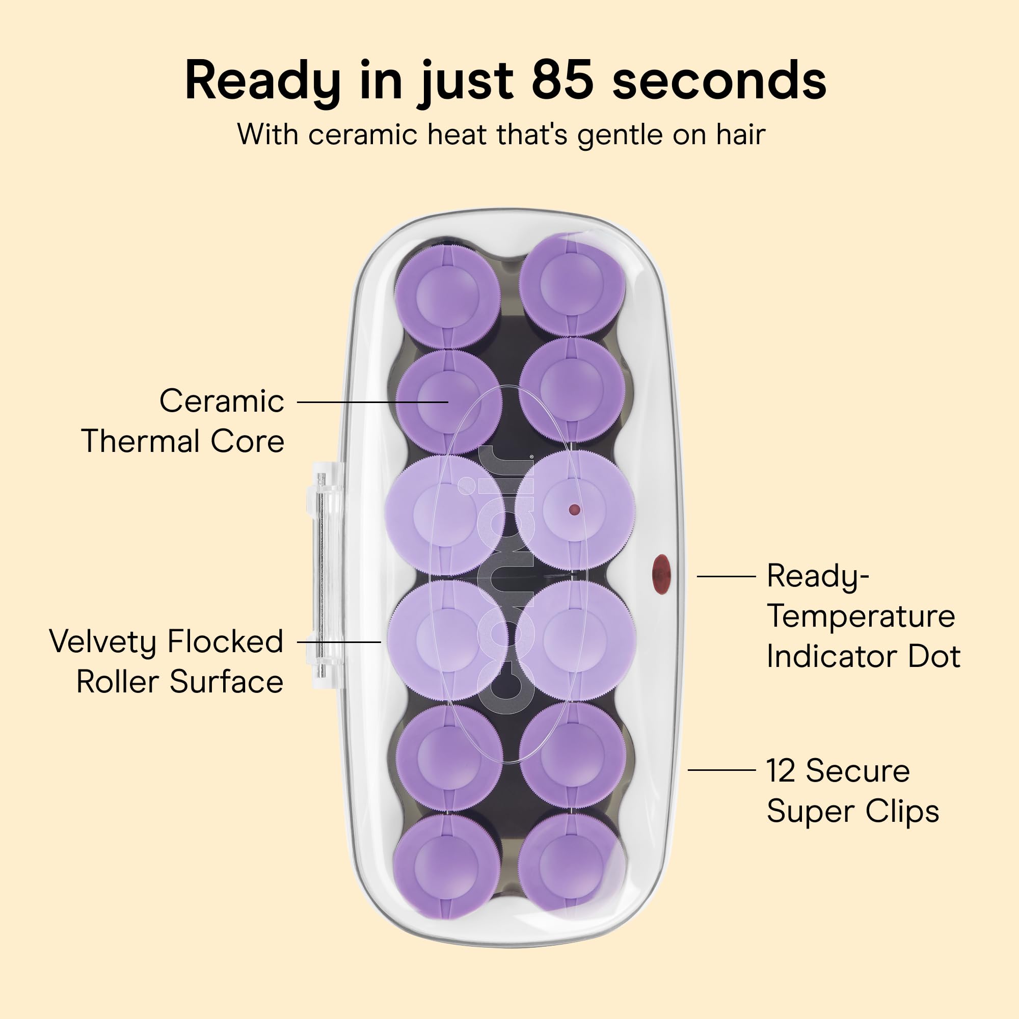 Conair super clips detail demonstrating secure hold for longer set time