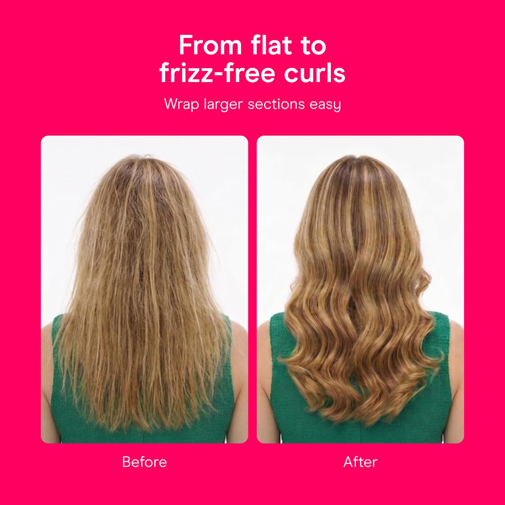 Conair primer plano del barril mostrando la textura que reduce frizz