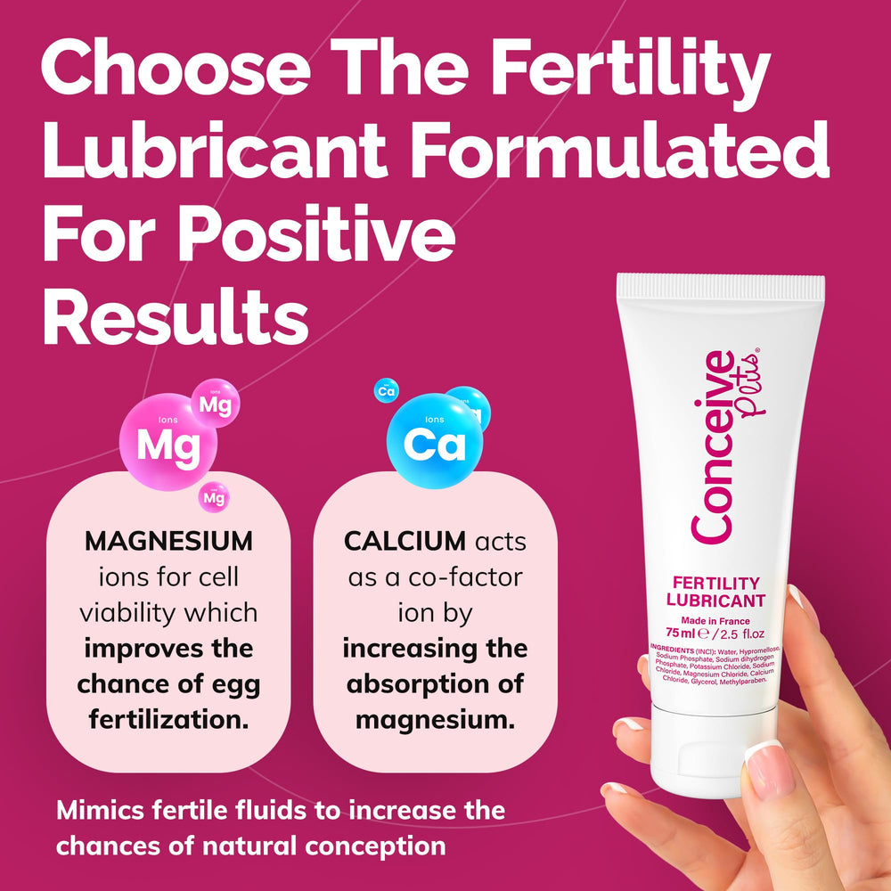 CONCEIVE PLUS aplicación en mano demostrando uso sencillo y controlado