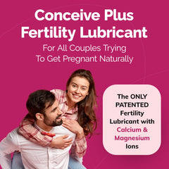 CONCEIVE PLUS textura del gel espeso que facilita la movilidad espermática