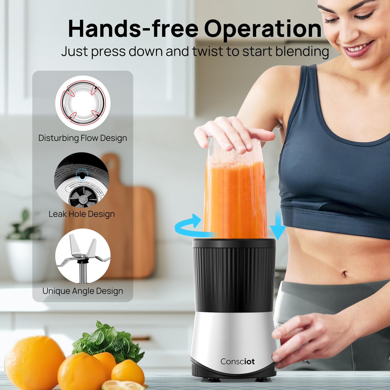 Consciot vasos 700ml 500ml 300ml, opciones para porciones personales