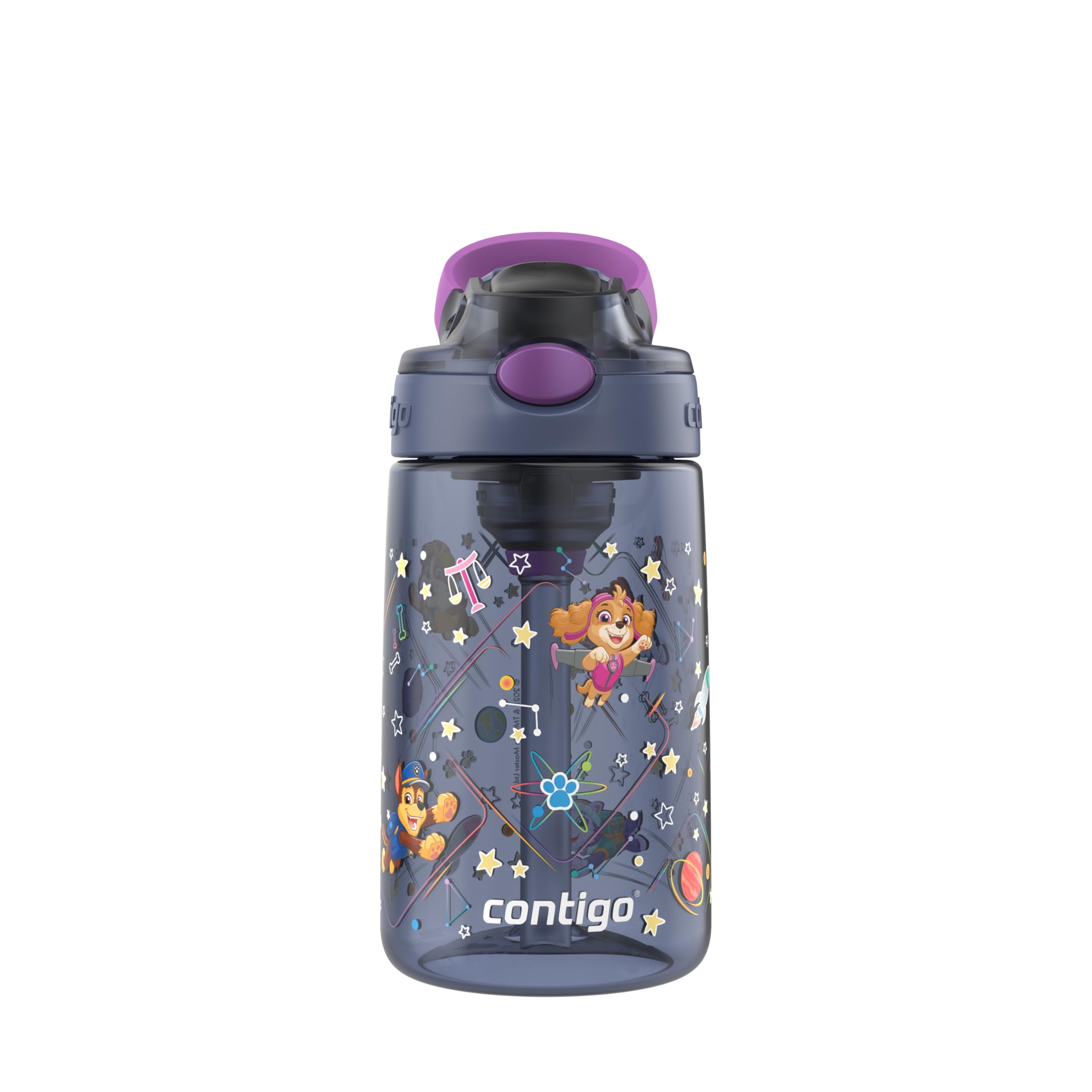 Contigo botella Aubrey frontal con diseño PAW Patrol, llamativo y fácil de identificar