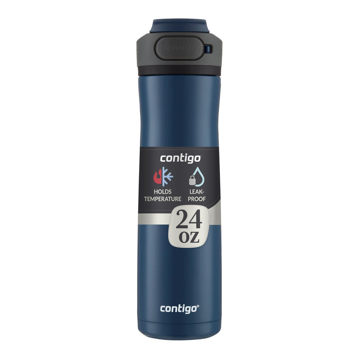 Contigo Cortland Chill 2.0 frente en blueberry muestra diseño práctico