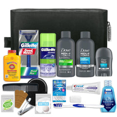 Convenience Kits International bolsa dopp negra rectangular con asa, organiza y protege tus esenciales