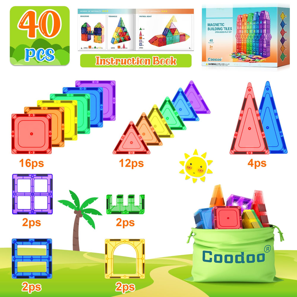 Coodoo niño construyendo torre, fomenta creatividad y habilidades motoras