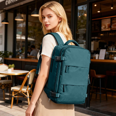 coofay mochila abierta 180°, facilita acceso y control en aeropuertos