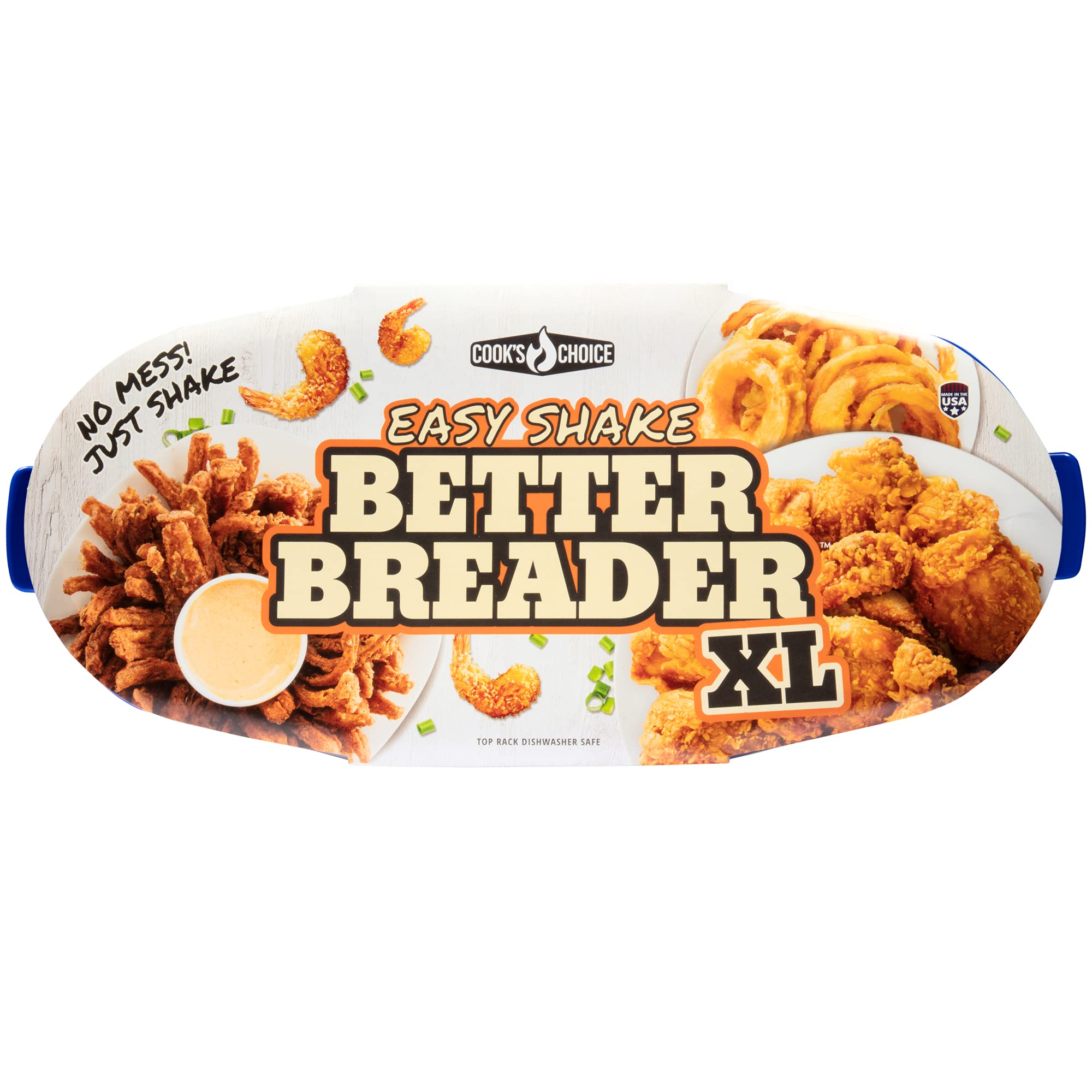 COOK'S CHOICE bol guardado con rebozado dentro tras cerrar tapa