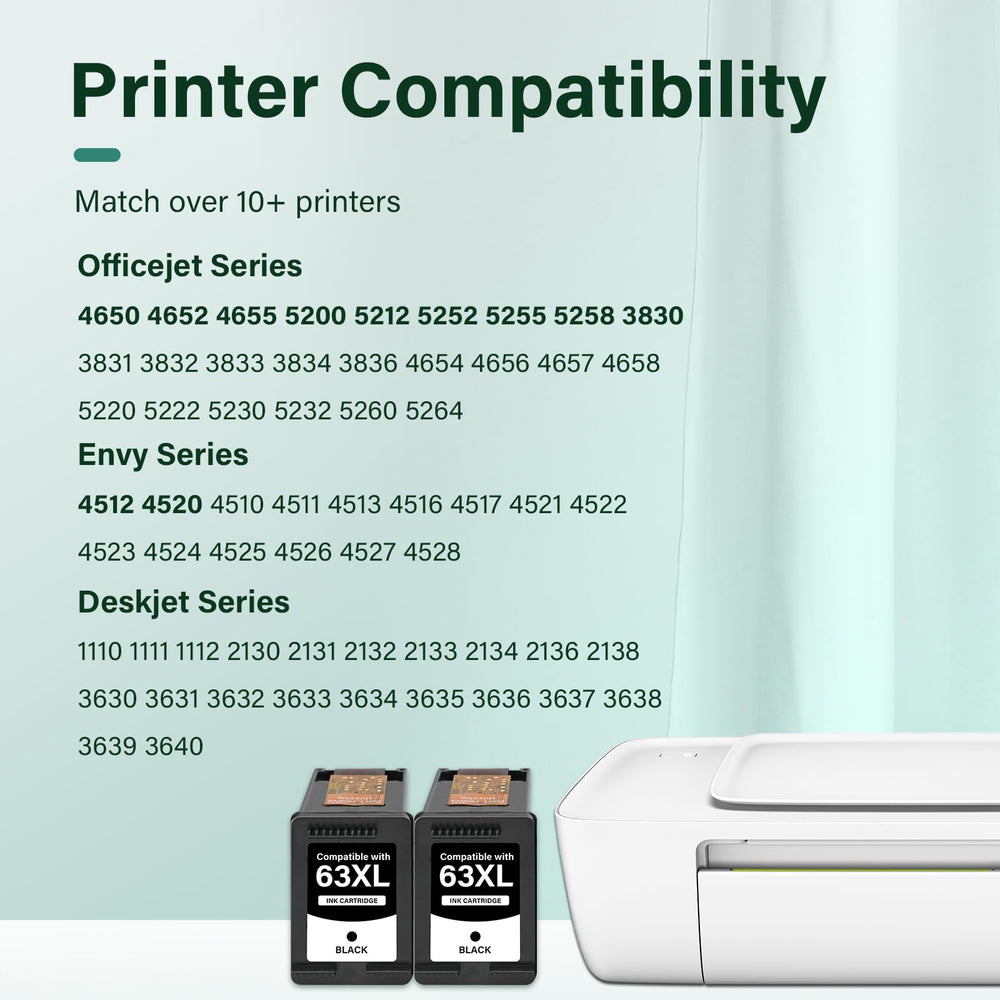 Cool Toner 63XL detalle del chip y contactos, compatibilidad fiable con HP