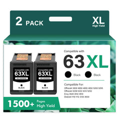 Cool Toner 63XL paquete frontal mostrando dos cartuchos y guía, ahorro inmediato