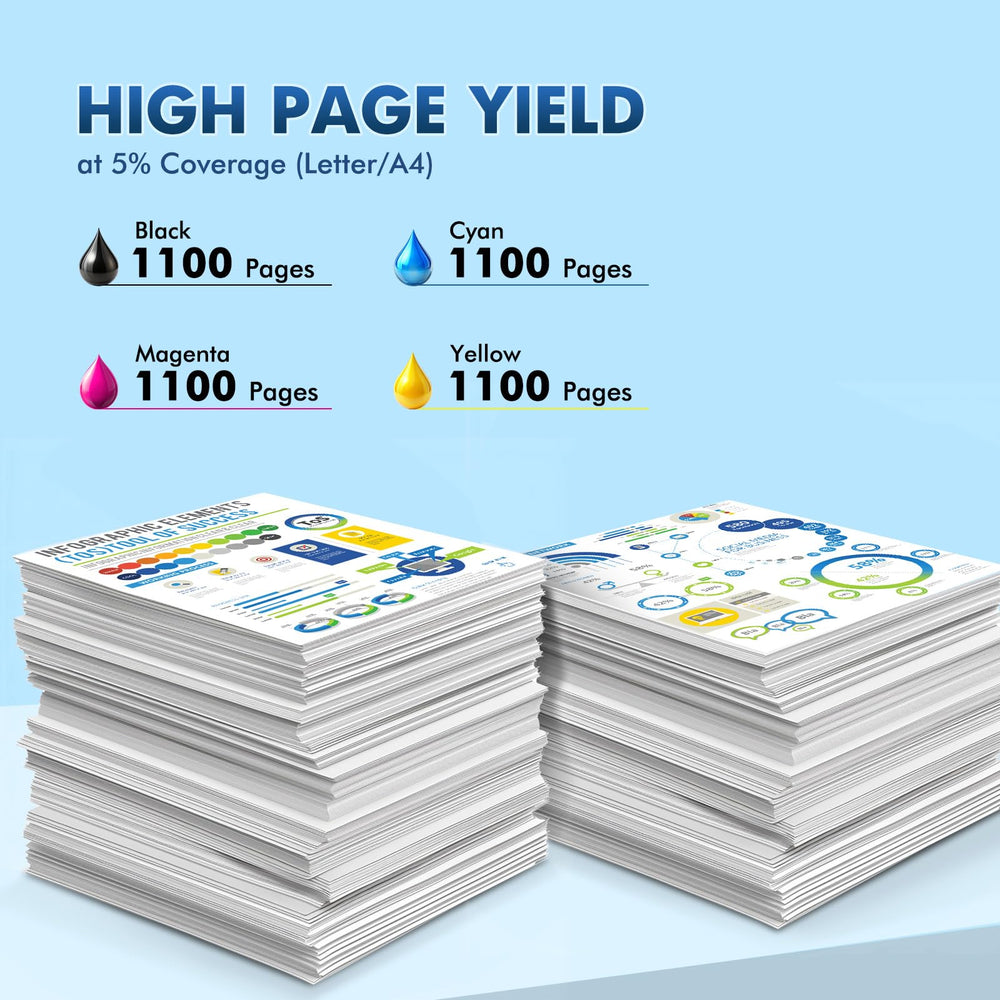 Two Cool Toner black cartridges displayed for higher text yield benefit